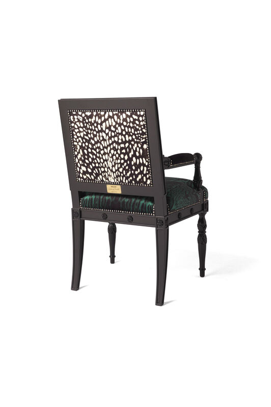 HO Patchwork-Print Armchair Dark green P9L906-L9###
