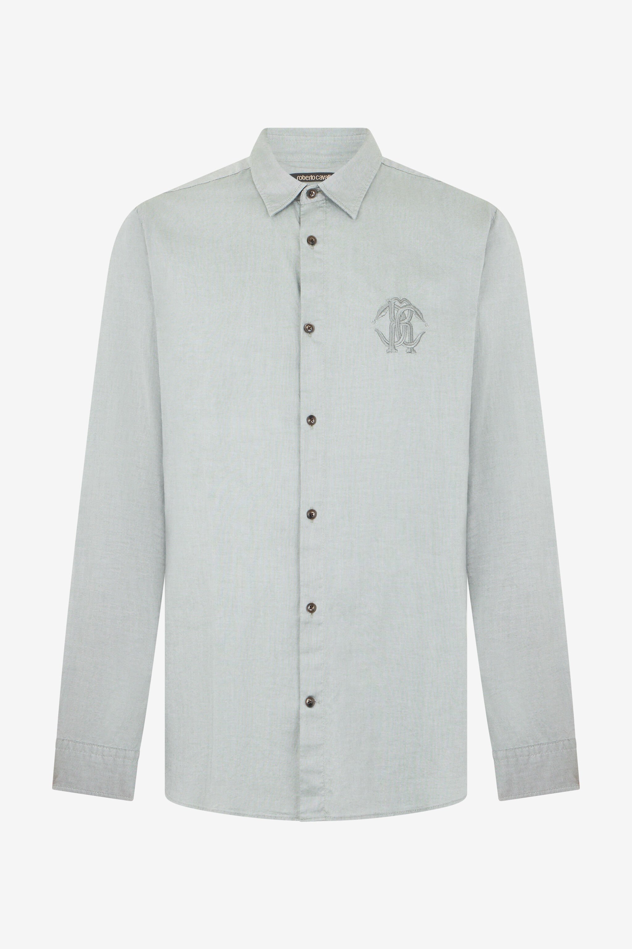 RC Chemise Gris Clair avec Broderie Monogram RC BROWN SOT70P-FN006