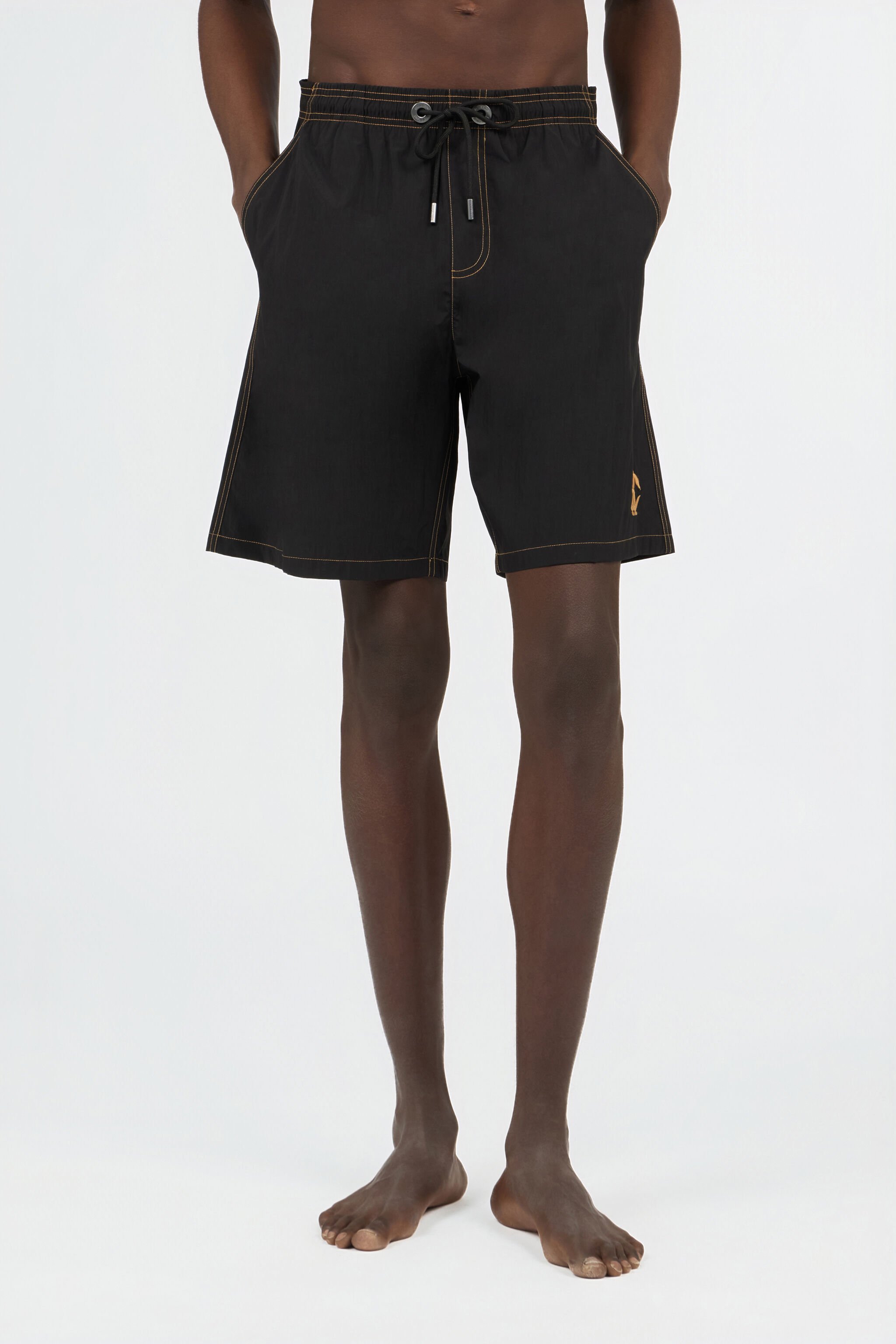 RC Bañador Bóxer Negro Con Costuras En Contraste BLACK SOH00I-FT254