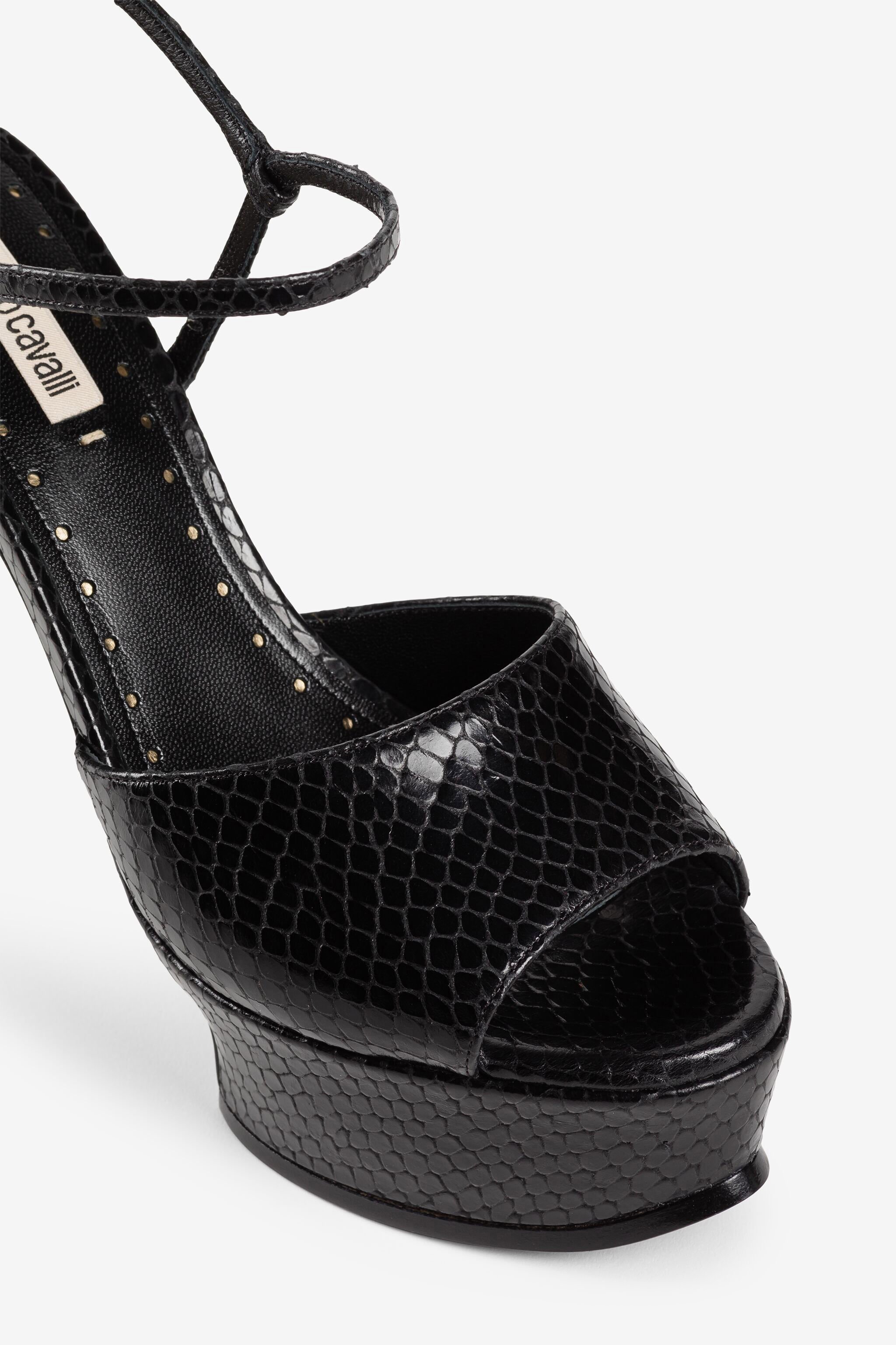 RC Tiger Tooth platform sandals Black QKS034-PZ181