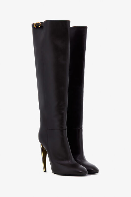 RC Fang Heel Boots Dark brown TKS015-PZ590