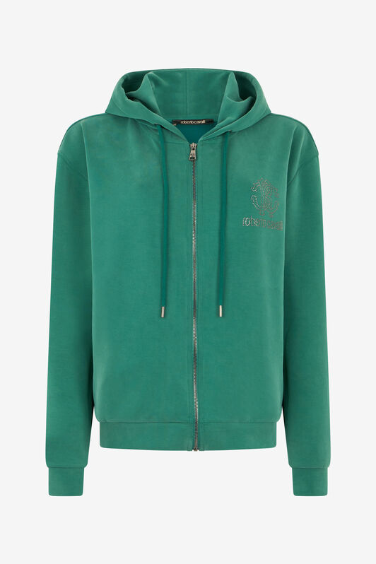 RC Green Hoodie Sweatshirt with RC Monogram Logo GREEN POT69C-CF054