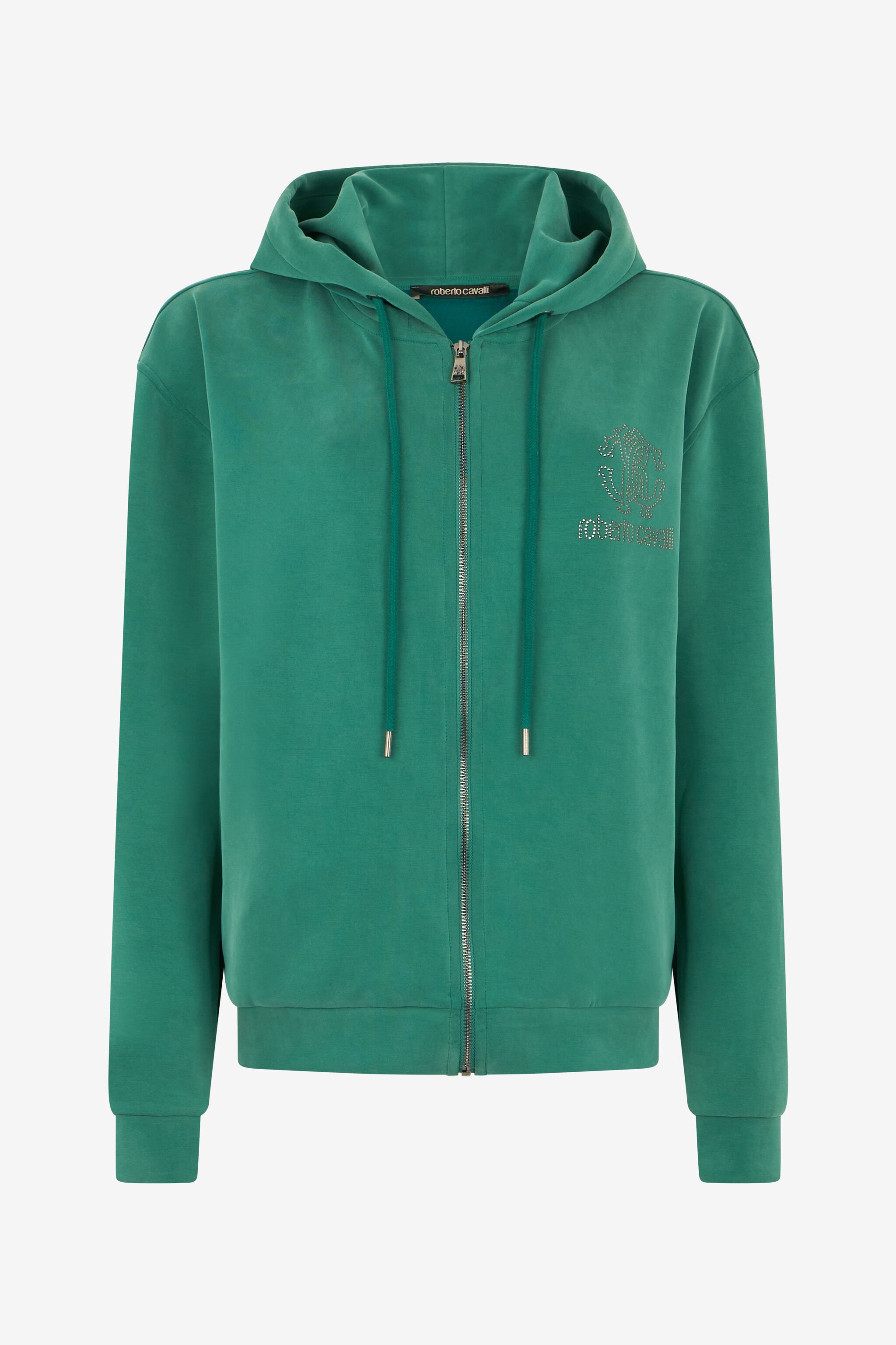 RC Green Hoodie Sweatshirt with RC Monogram Logo GREEN POT69C-CF054
