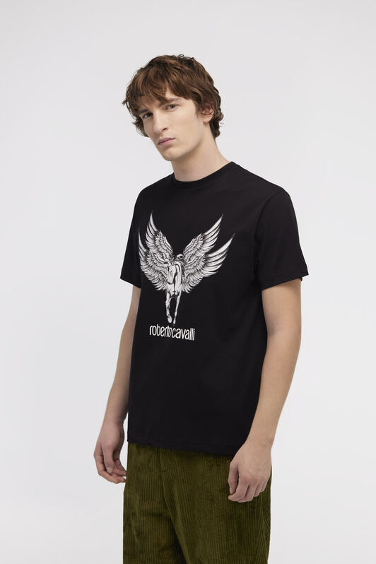 RC T-shirt with Horse logo and print RC T-shirt with Horse logo and print Black NOT60I-JD060