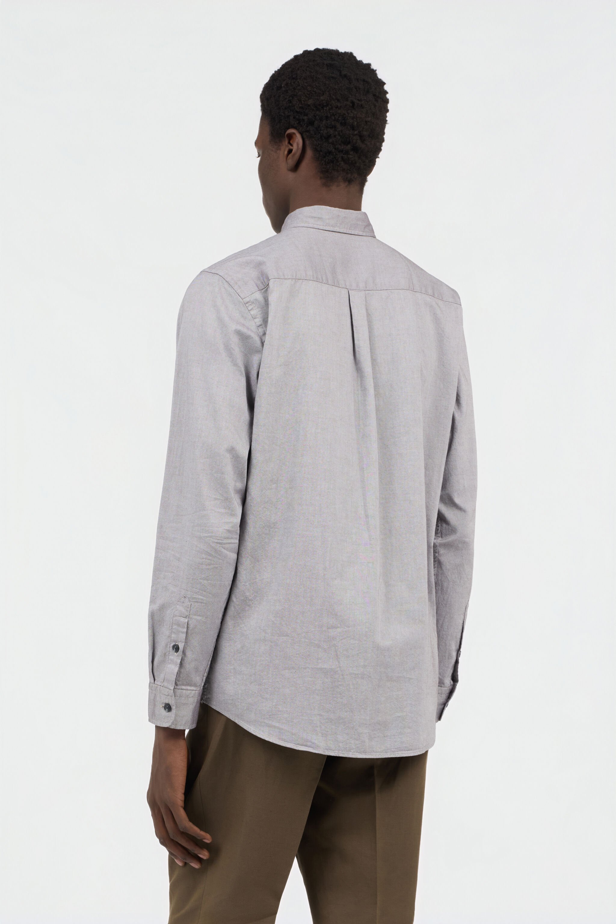 RC Camisa Gris con Bordado Monogram RC BLACK SOT70P-FN006