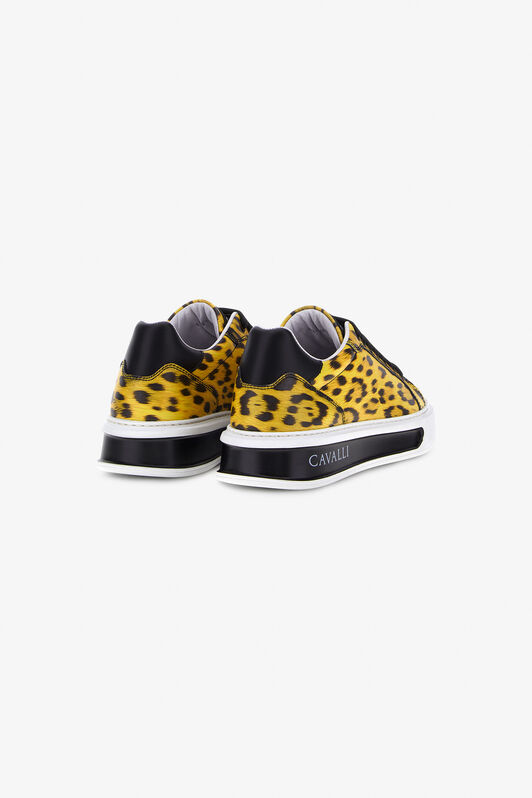 RC Animal-print low-top sneakers RC Animal-print low-top sneakers Yellow QKS159-PZA79