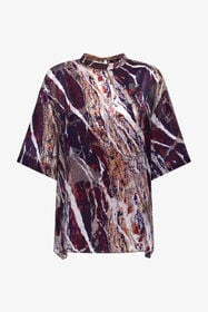 ${brand} Marble print long T-shirt dress ${colorDescription} ${masterID}