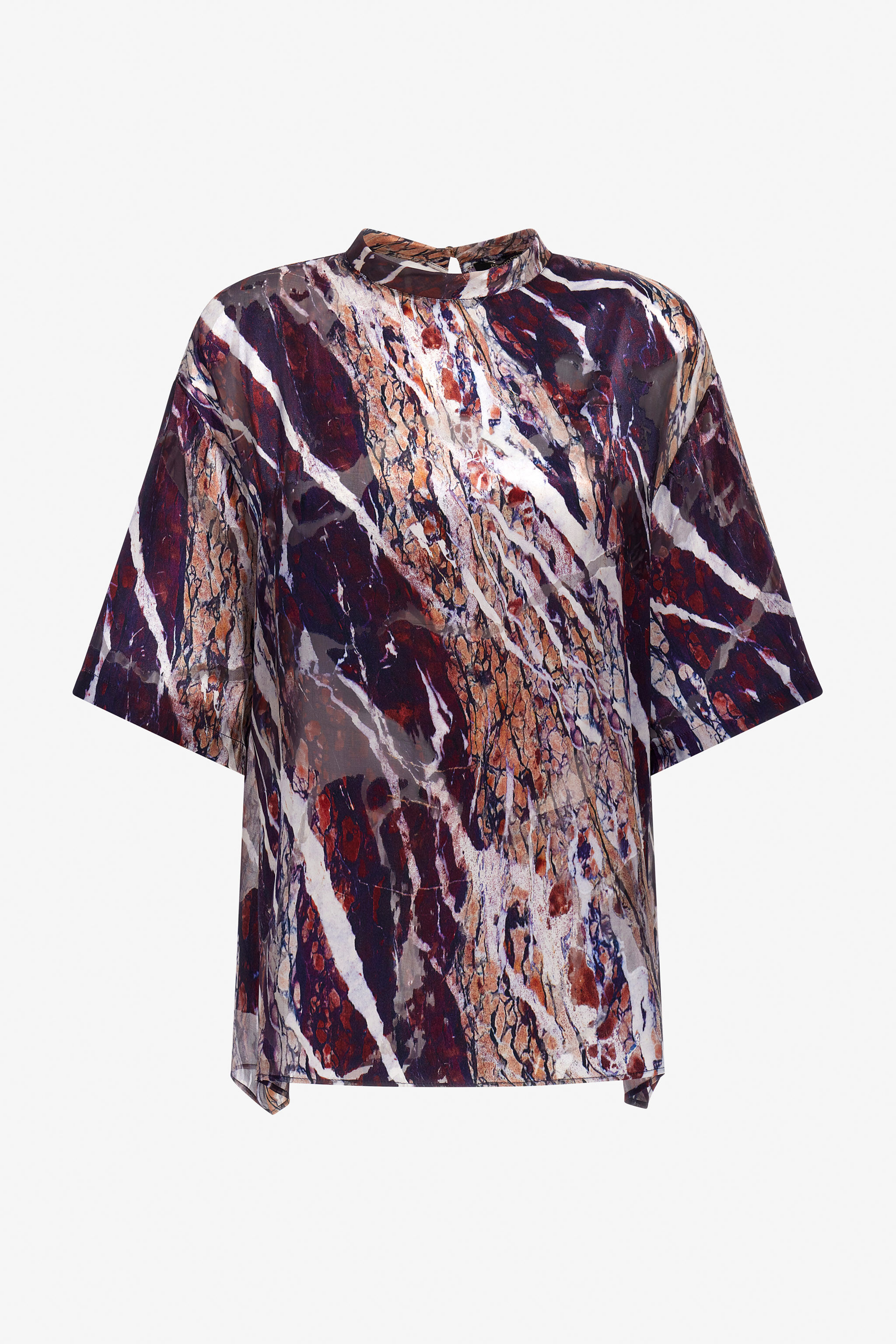 RC Marble print long T-shirt dress Purple TWT602-HEN22