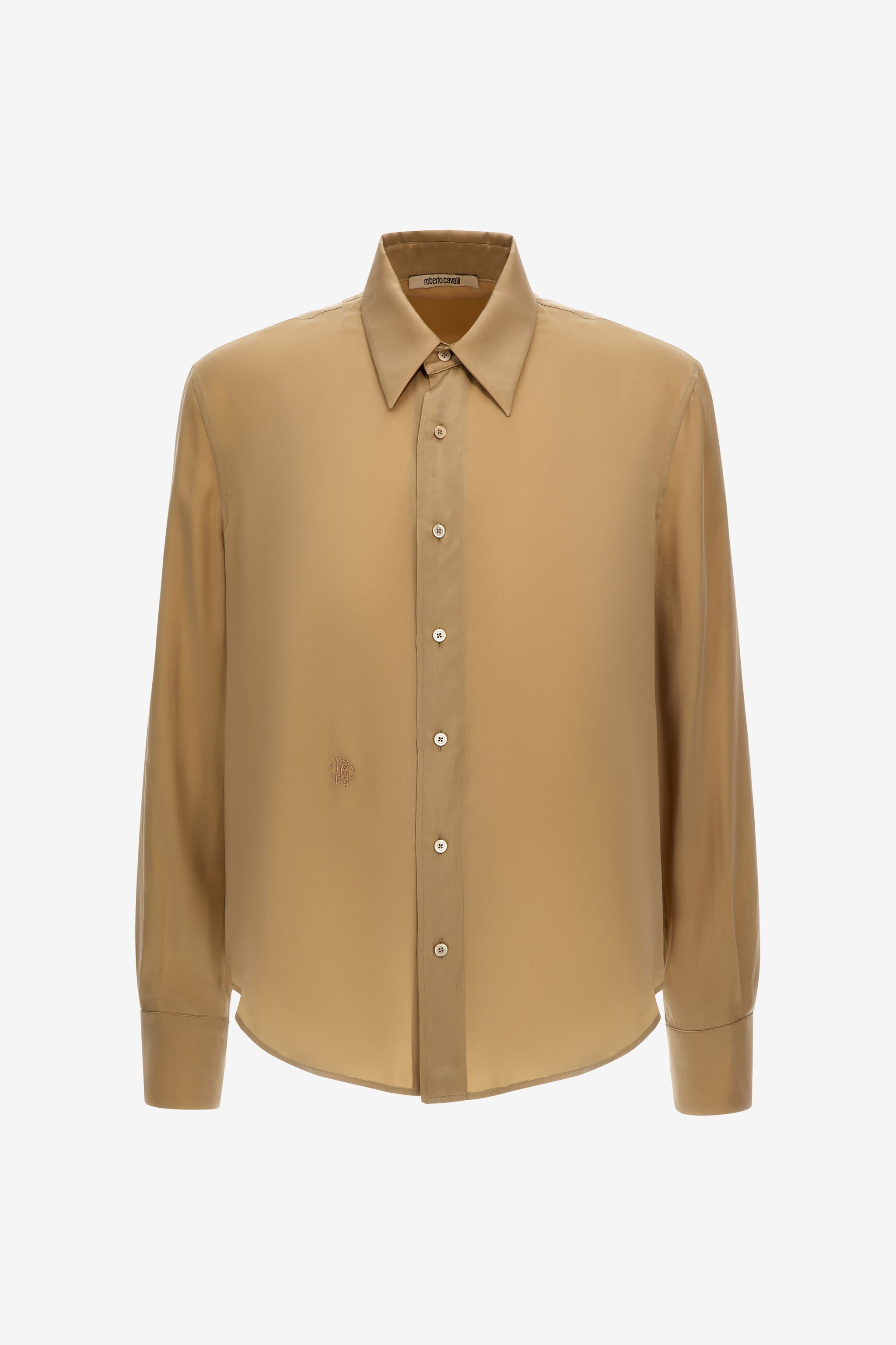 RC Camicia Beige Con Monogram RC Marrone chiaro SRT715-FLJ03