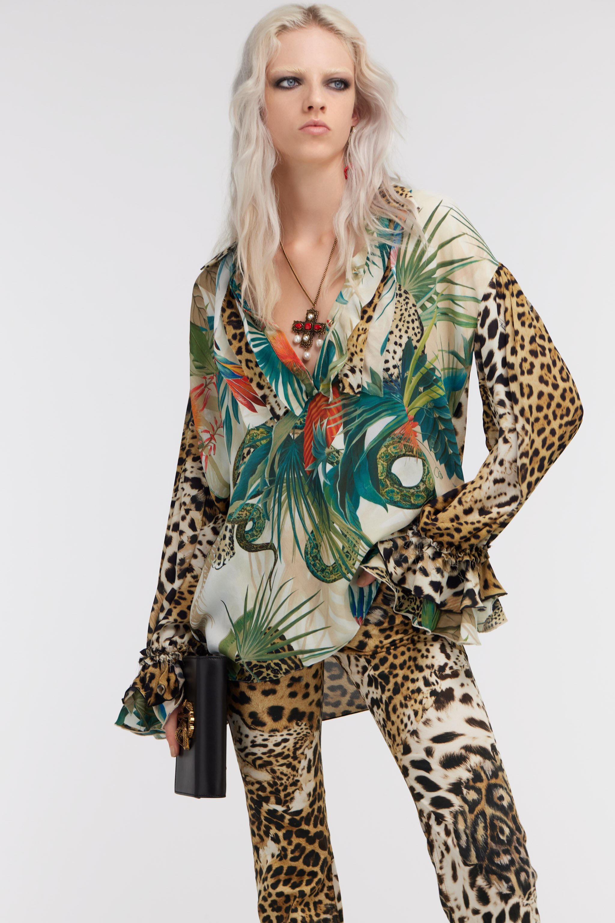RC Jungle print shirt Green SKT700-7HI88