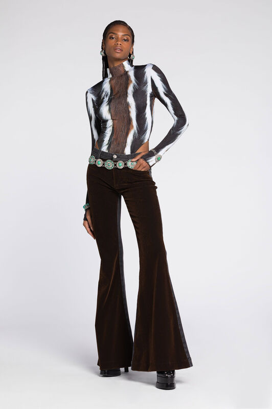 RC Animal-Print Bodysuit MULTICOLOR RKT66A-LNH05