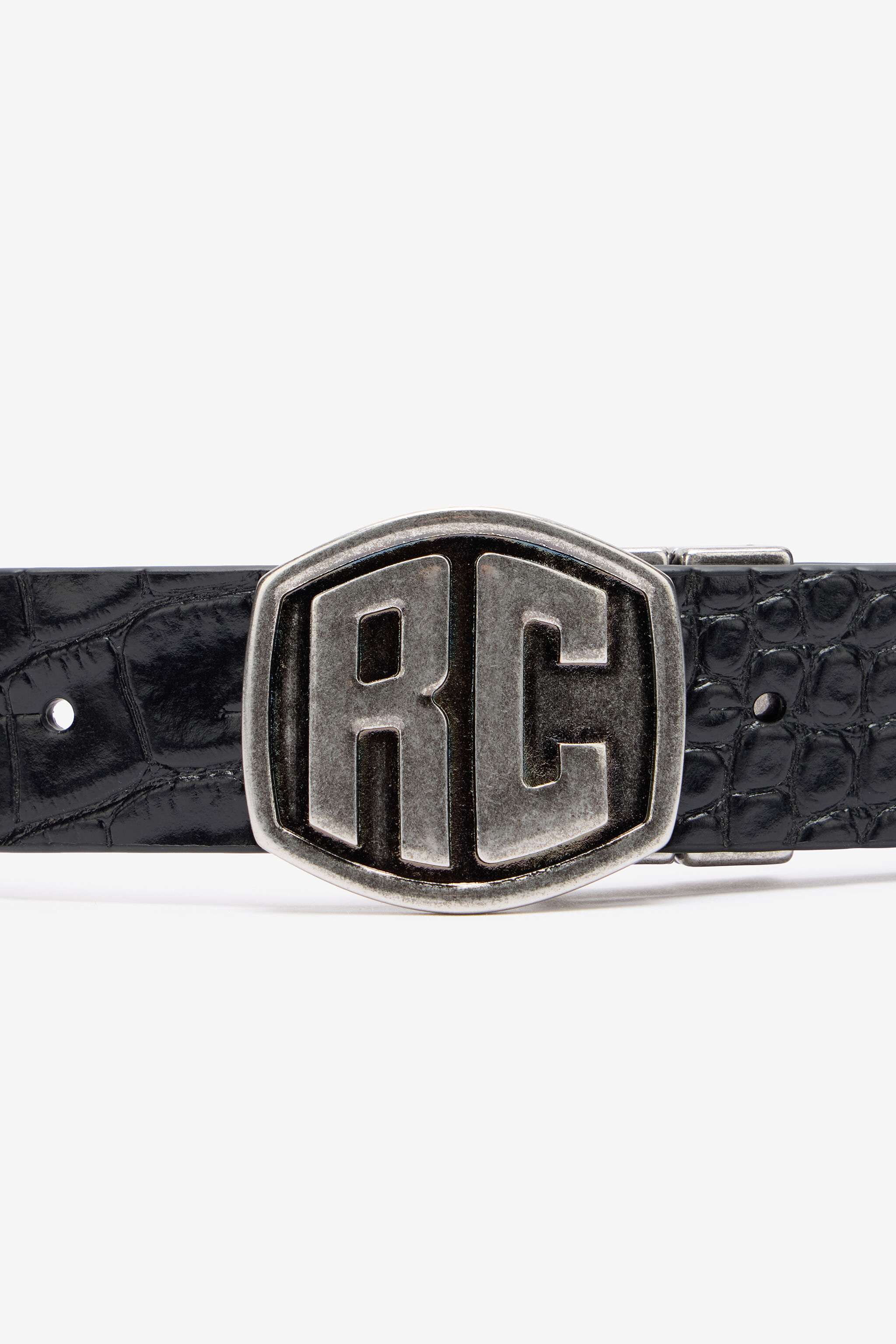 RC Reversible Belt with RC Monogram Black VRC004-PZ425