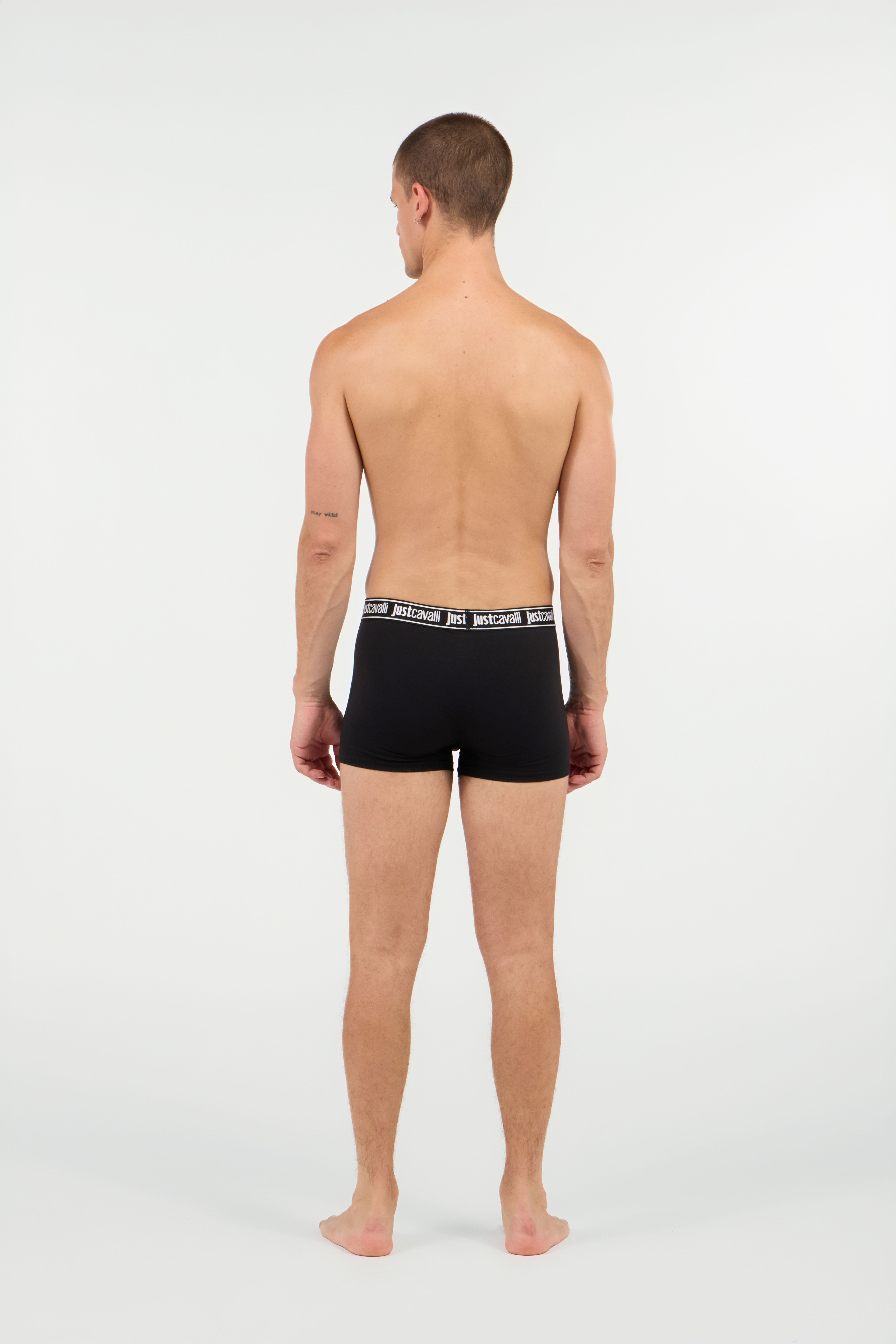 JC Boxers With Branded Band BLACK UFU002-UF094
