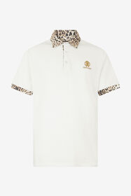 ${brand} Polo Blanc Détail Peau de Jaguar ${colorDescription} ${masterID}