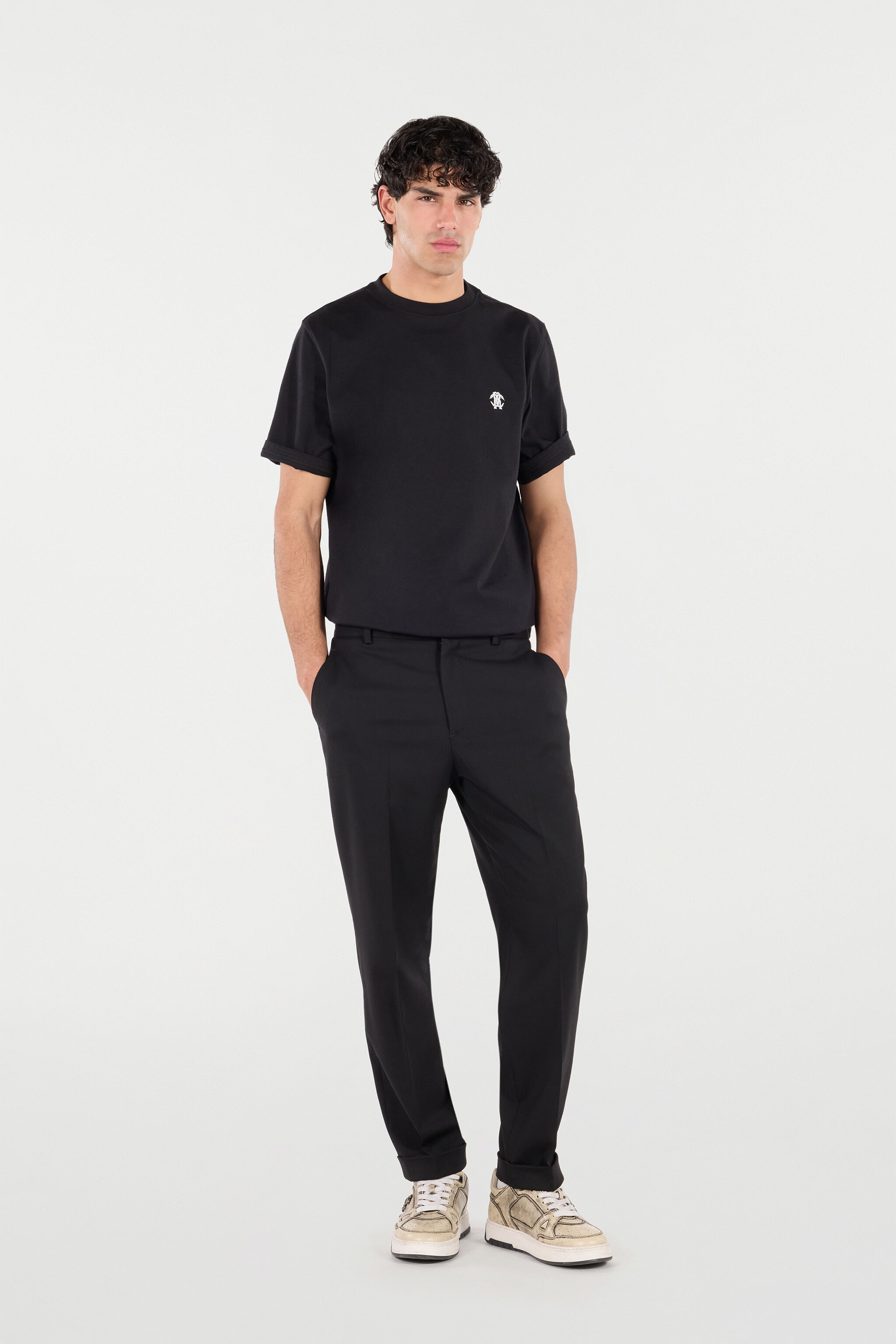 RC T-Shirt with Mirror Snake Monogram Black VRT61A-JD060