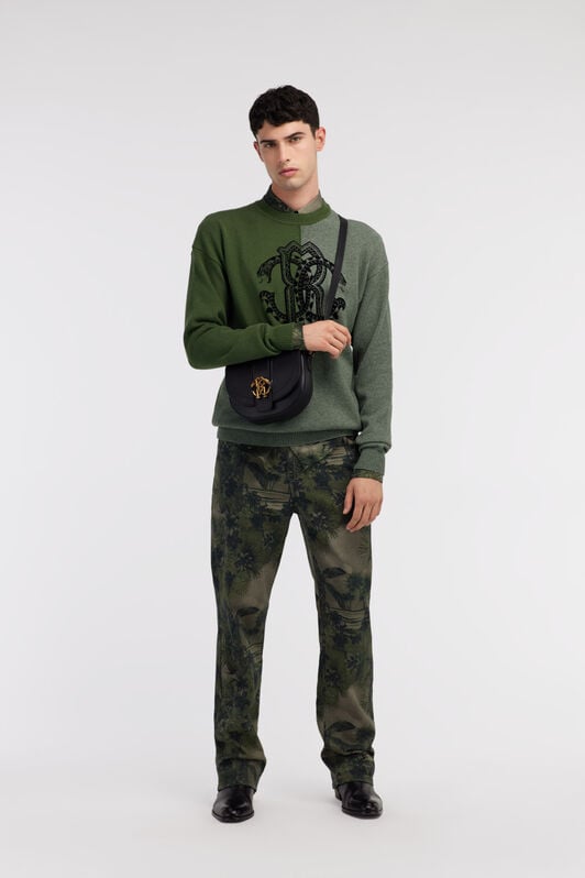 RC Pants with Hawaii Green print Dark green SRJ210-4NI84