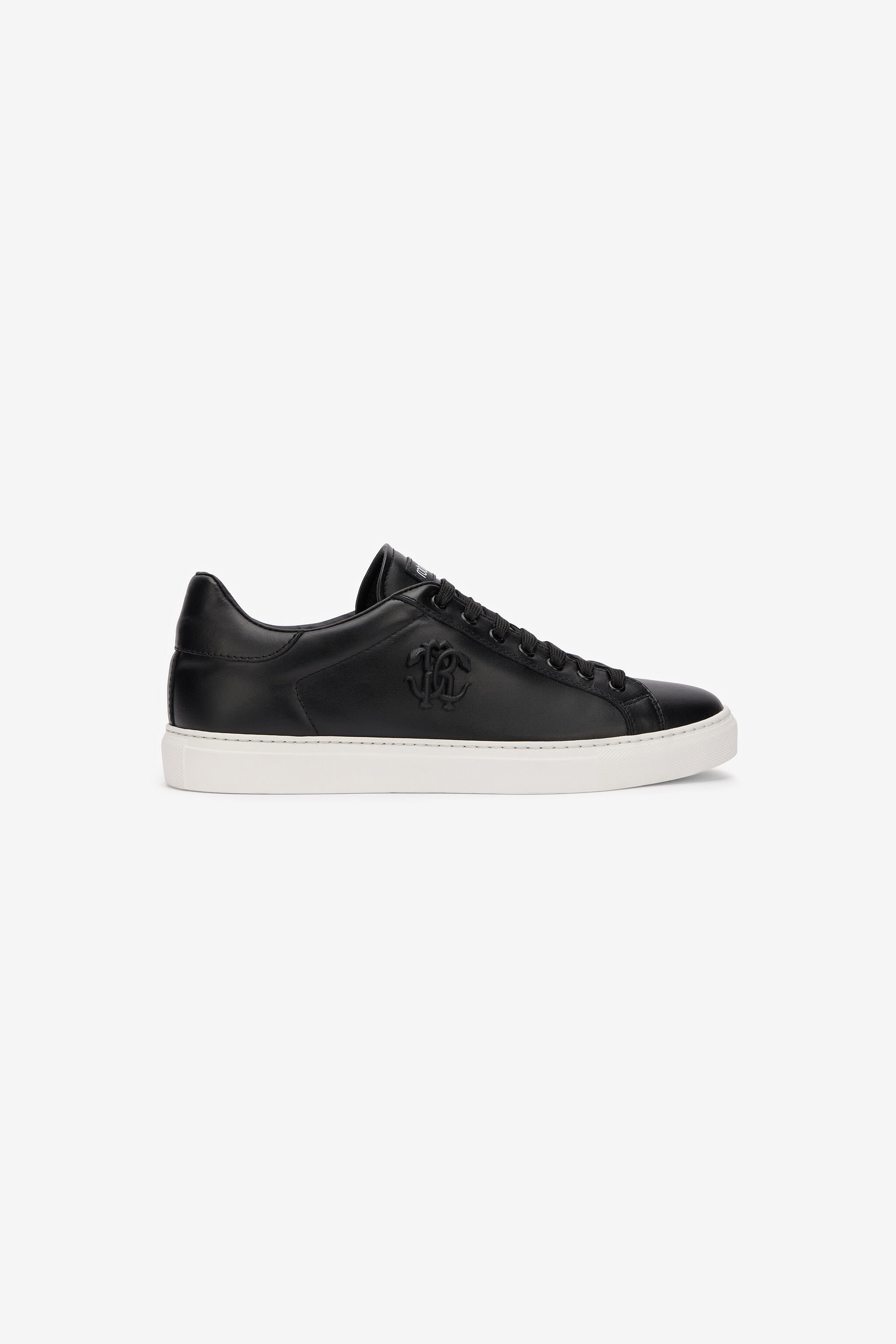RC Black Sneaker With Embossed Monogram RC BLACK SOS00K-PZC15