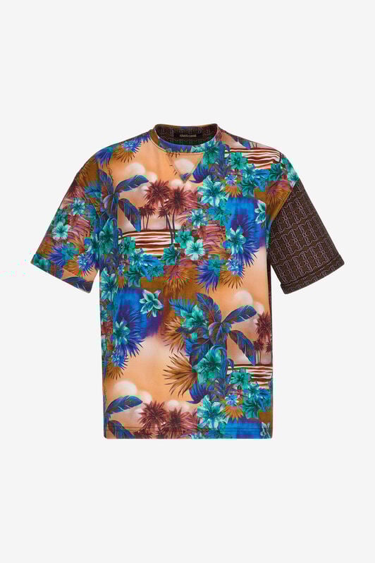 RC Hawaii print t-shirt Orange SRT62G-XKH23