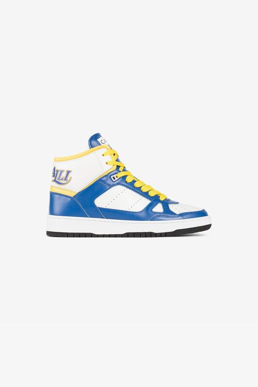 RC Logo-print high-top sneakers RC Logo-print high-top sneakers Blue/White QRS128-PZA79