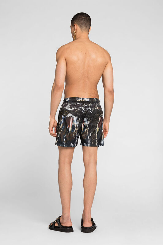 RC Abstract-Print Logo Swim Shorts RC Abstract-Print Logo Swim Shorts BLACK ONH03C-TC000