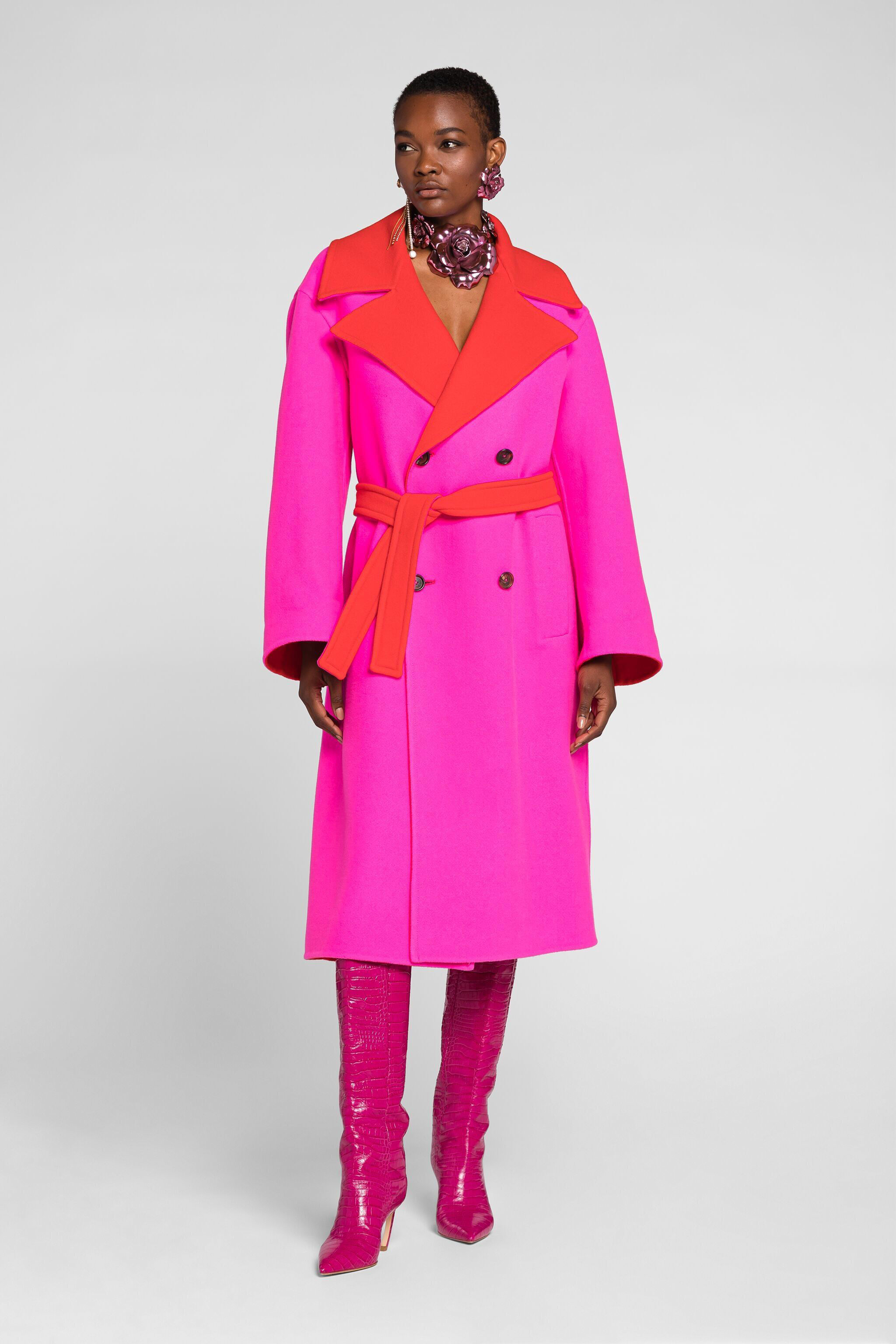 Roberto cavalli wool coat top
