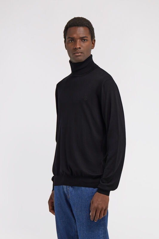 RC Rollkragenpullover Schwarz SRM621-MA006