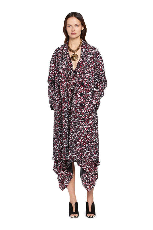 RC Merlot and black tweed coat MERLOT/BLACK HQT504-TG019