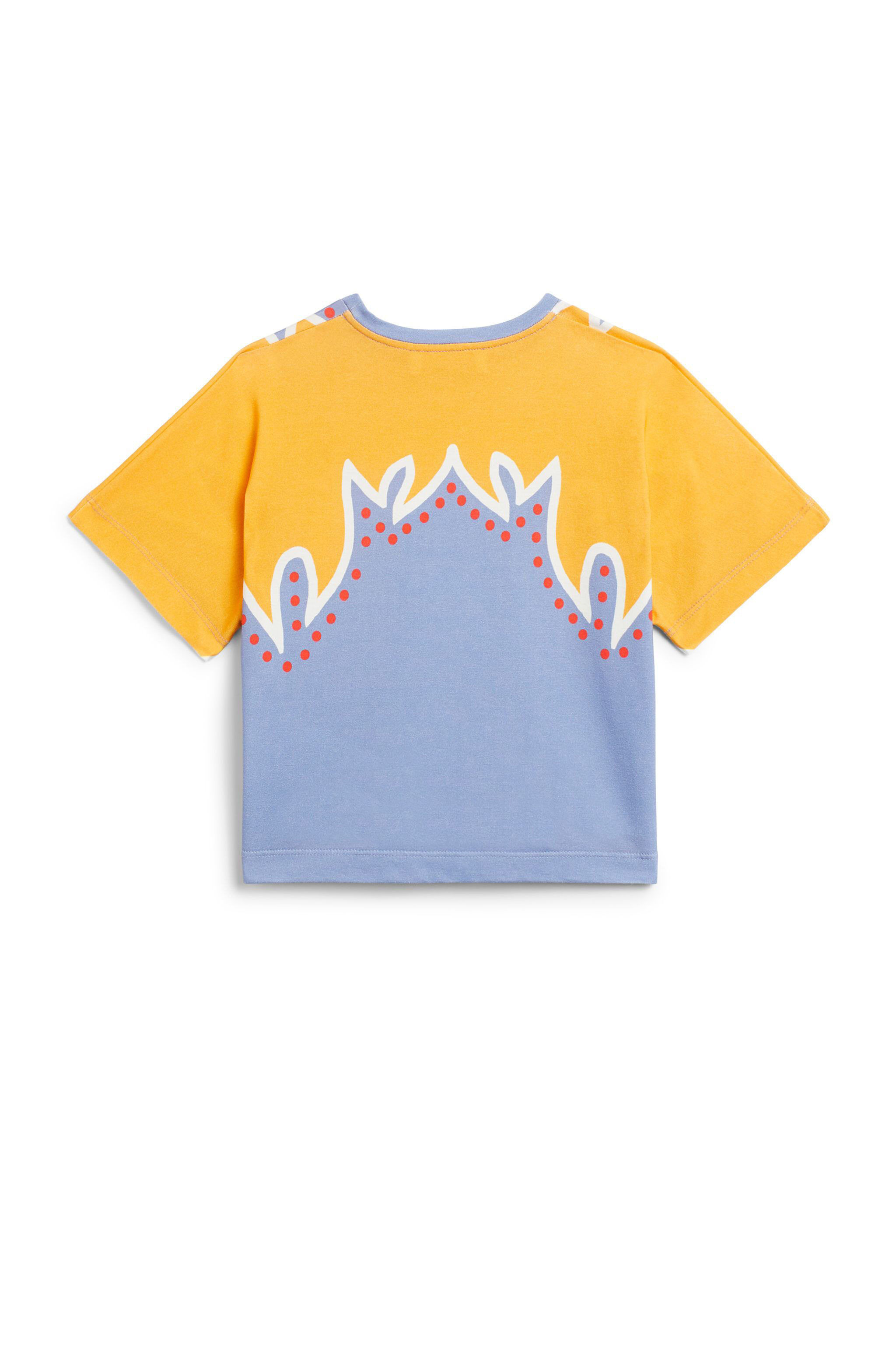 JU Flame Tiger print T-shirt DENIM/MULTICOLOR IJT611-JFQ80