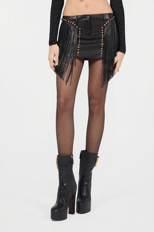RC Mini-Jupe Noire À Franges BLACK XQP300-PN001