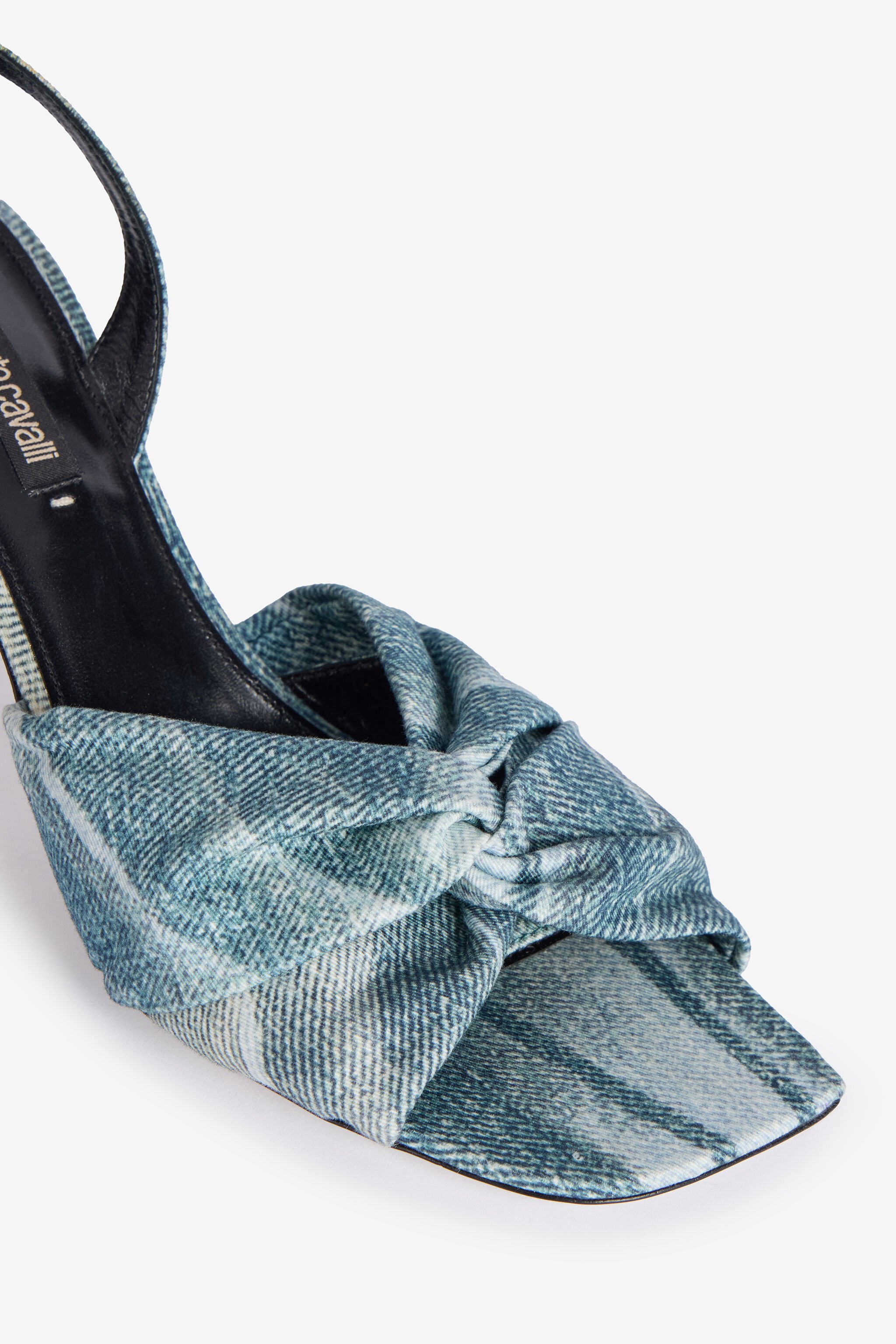 RC Denim-Effect Slingback Sandals Blue UKS006-SMC77