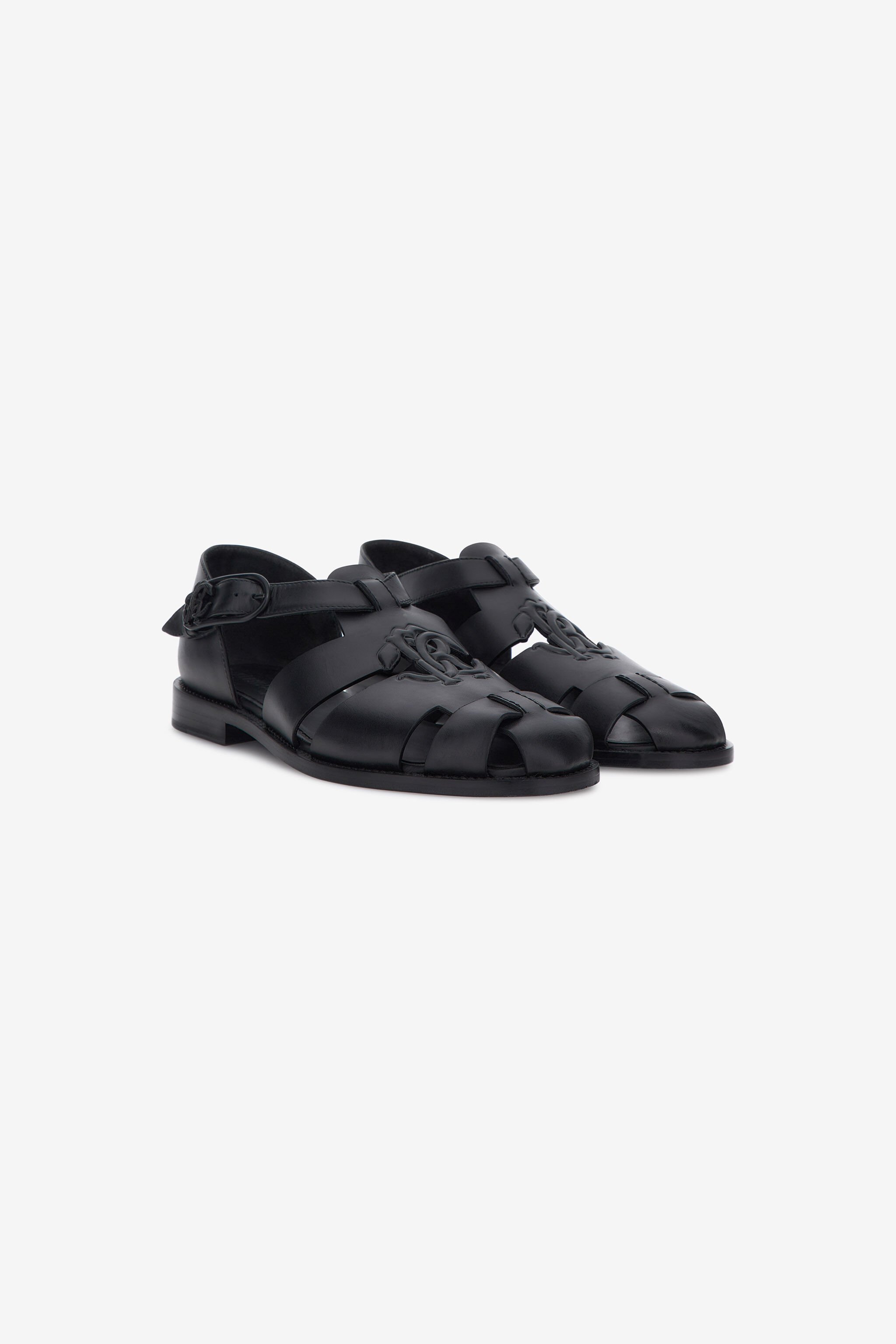 RC RC Monogram sandals Noir SRS028-PZA12