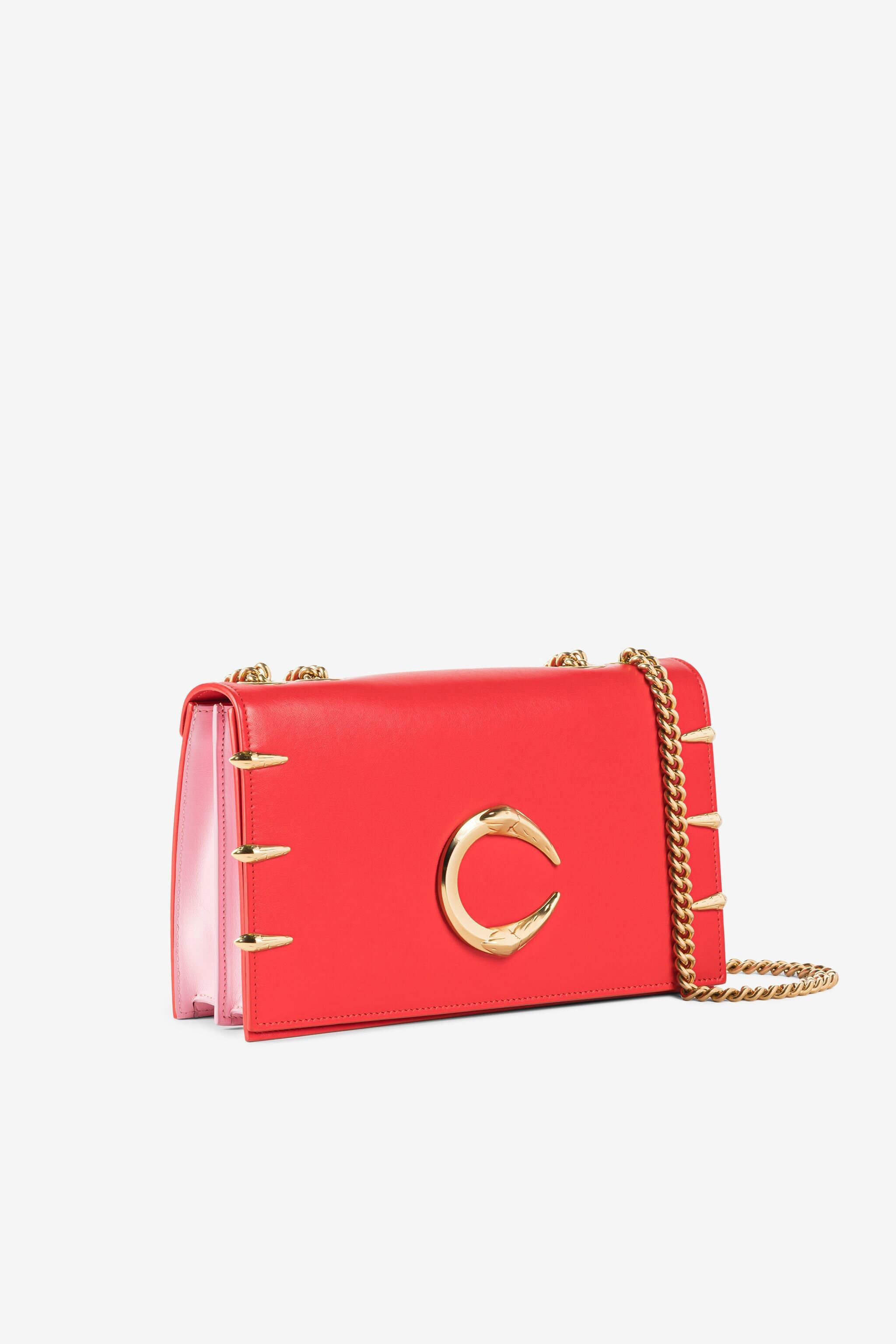 RC Medium C Logo Shoulder Bag ROSSO/ROSA OQB005-PZ132