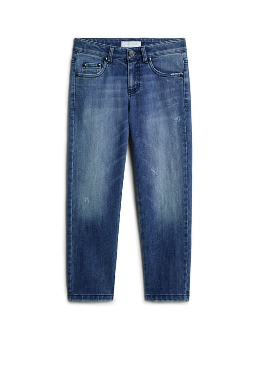 JU Blaue ausgewaschene Jeans LIGHT BLUE IJJ255-DS029