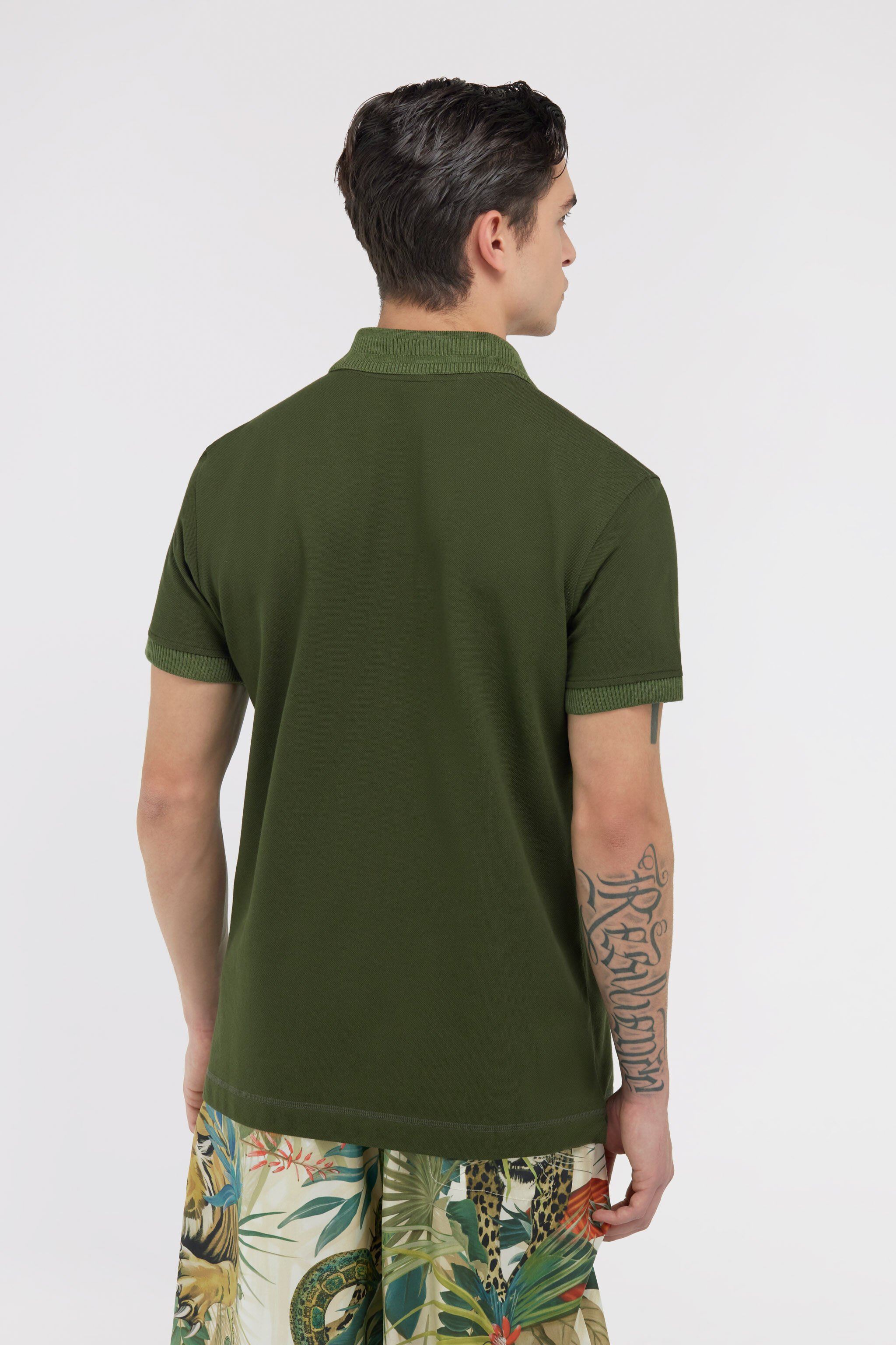 RC RC logo Polo Verde oscuro SRT64B-KB002