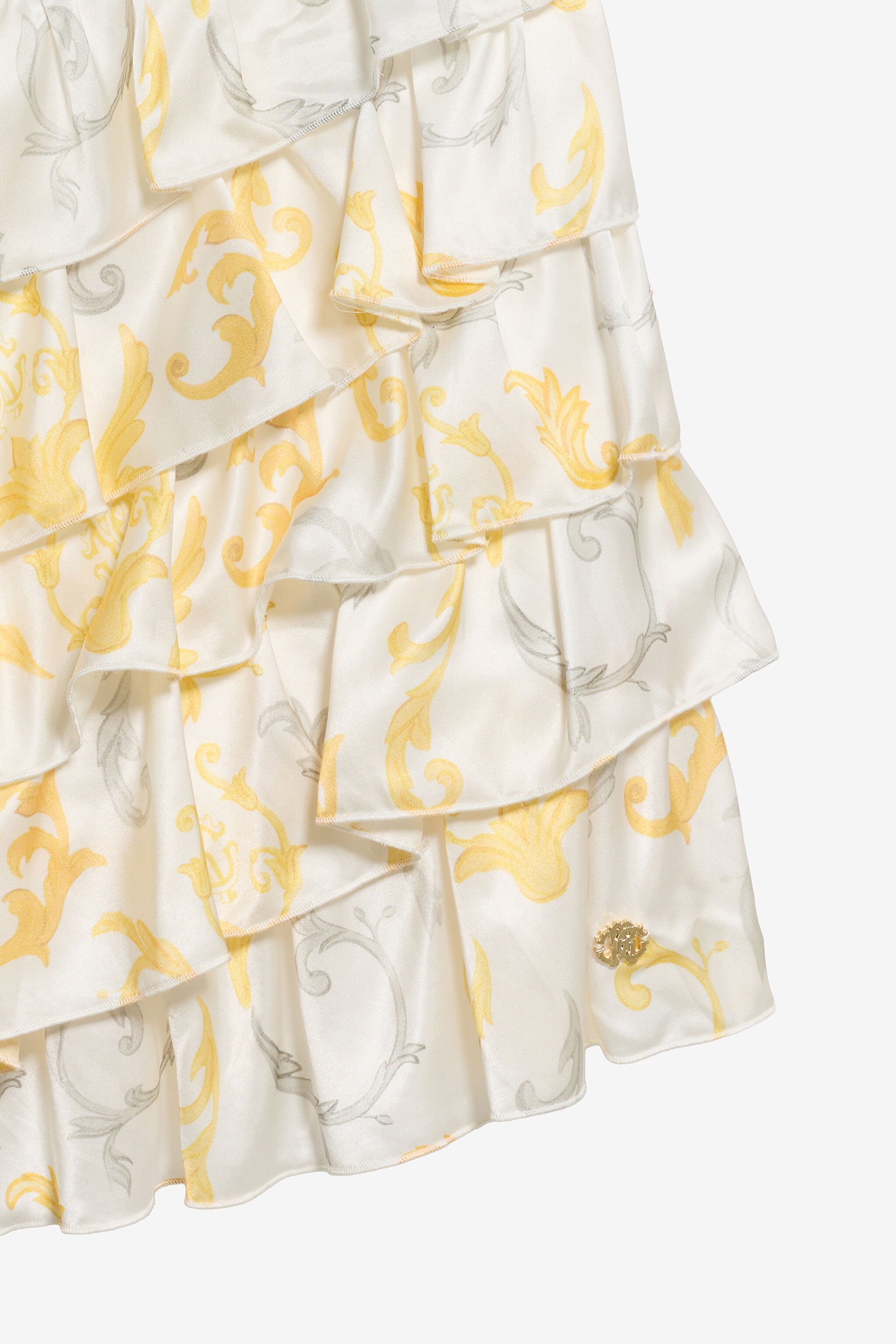 JU Children's Dress with Araldic print Milky white SJT174-2ML95