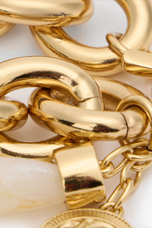 RC Chain Bracelet With Fang Gold UKG004-AM015