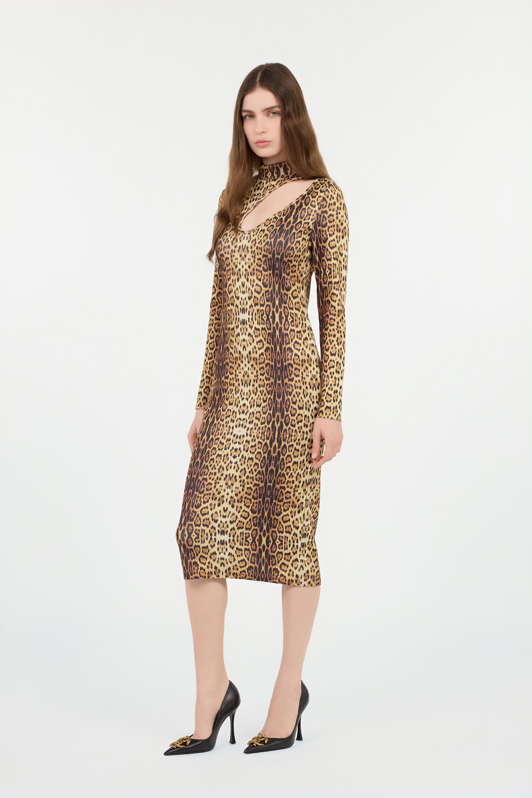 RC Abito Midi Stampa Leopardata RC Abito Midi Stampa Leopardata JAGUAR ROM10A-MSG34