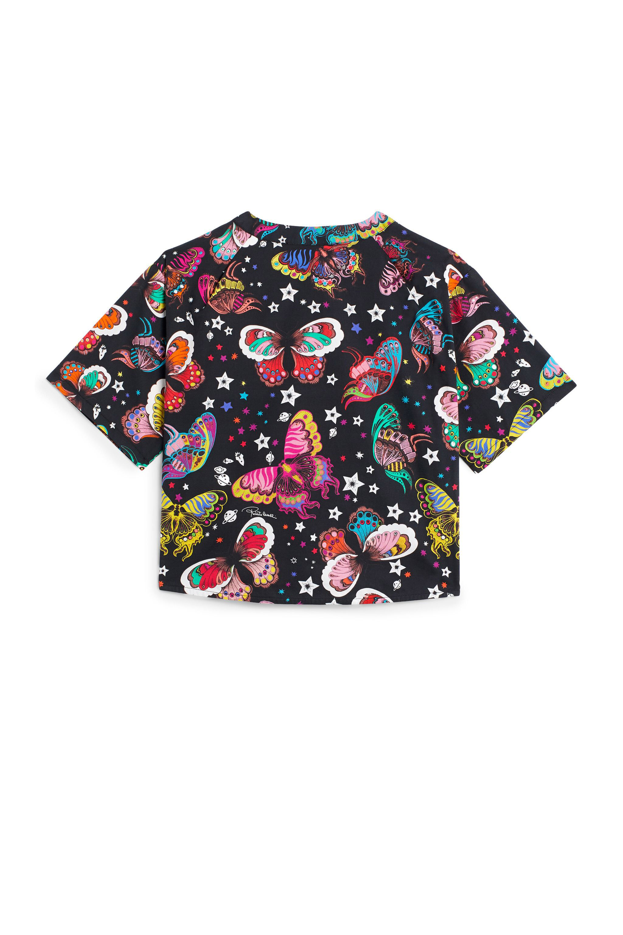JU Camicia con stampa Space Butterfly BLACK/MULTICOLOR IJT703-QRQ86
