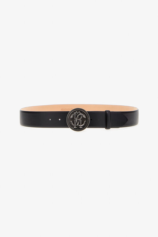 RC Cintura con Monogram Mirror Snake Nero SRC006-PZ172
