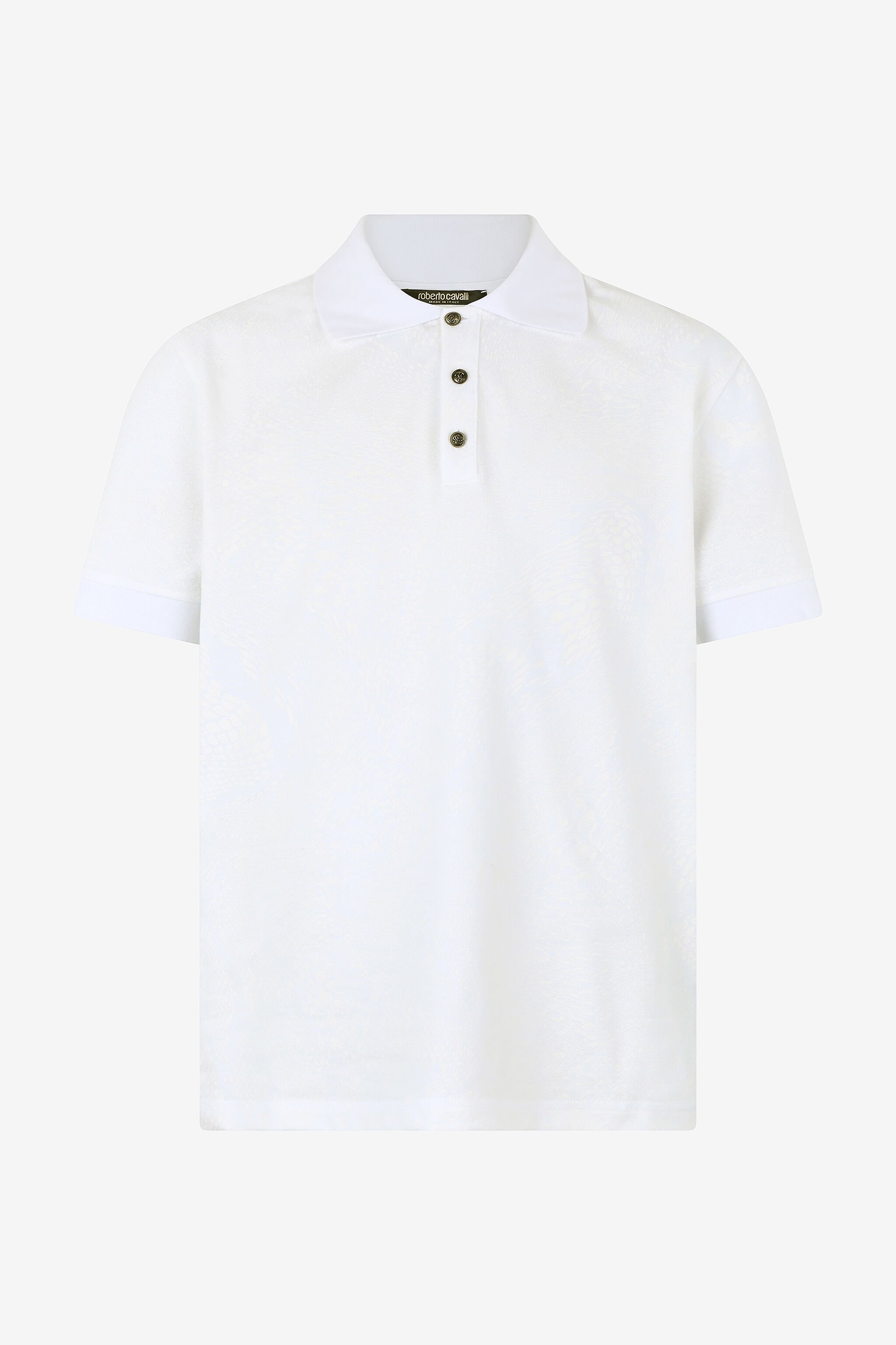 RC Snake Scale-Print Polo White URT64G-XKN53