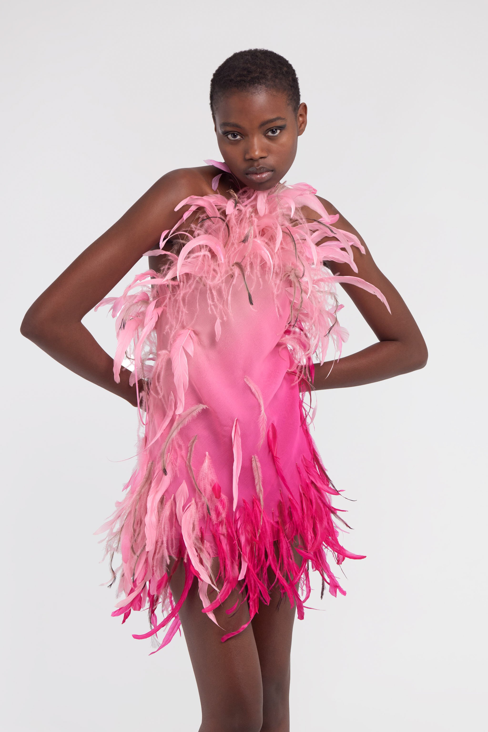 RC Dress with drawstring Fuchsia SWR144-CC004