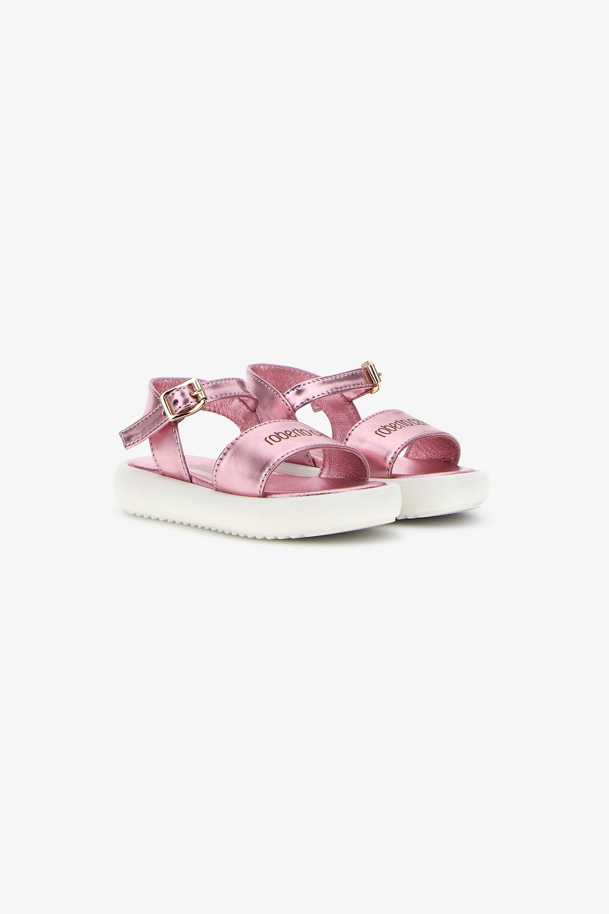 JU Sandali con logo RC OLD PINK SJS00A-AB076