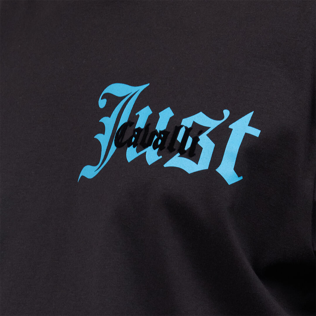 JC T-Shirt Mit Zweifarbigem Logo Schwarz UFT057-UF077