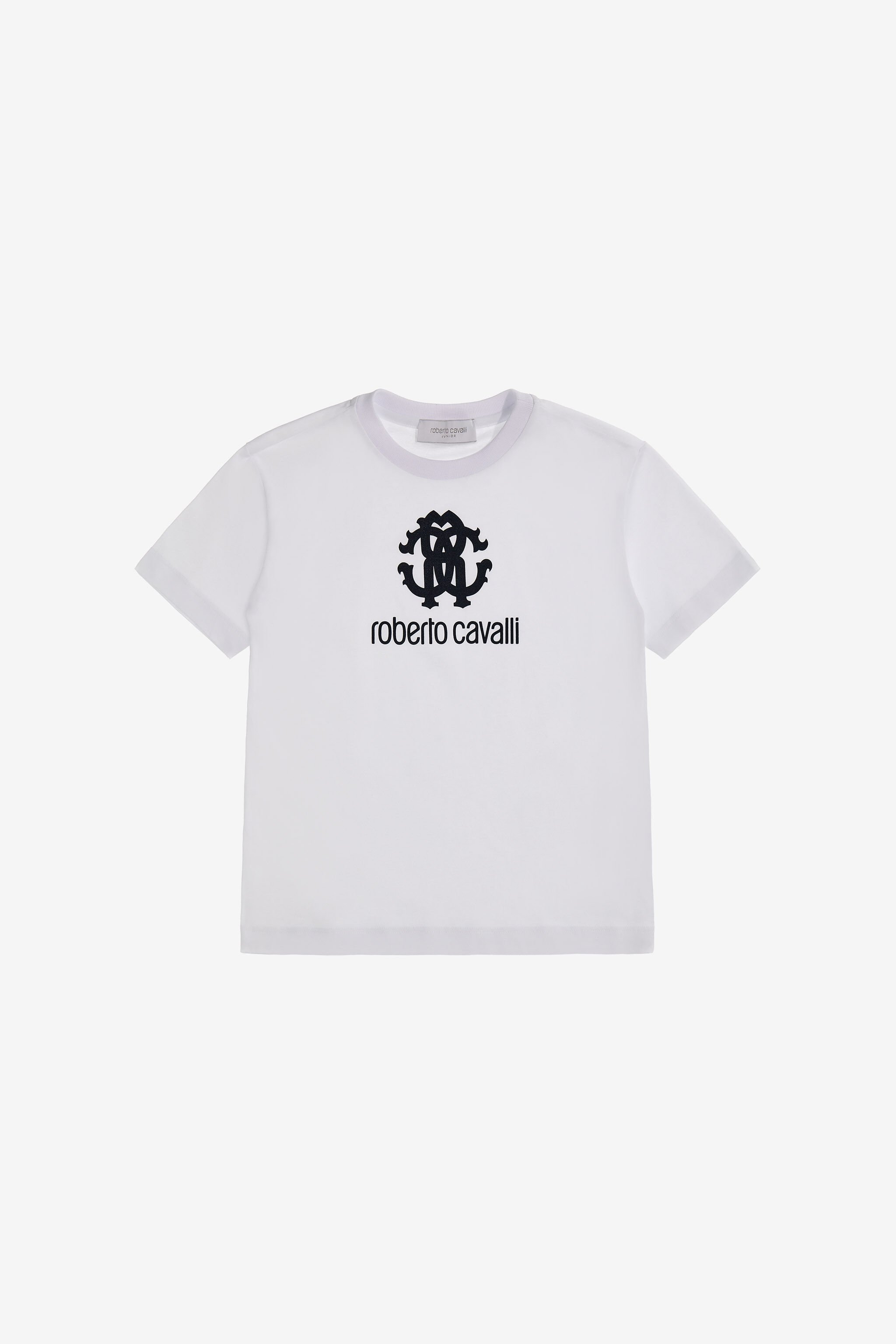JU T-shirt with Monogram RC White SJT640-JD001