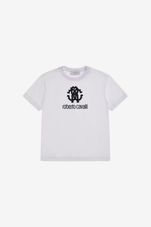 JU T-shirt with Monogram RC JU T-shirt with Monogram RC White SJT640-JD001
