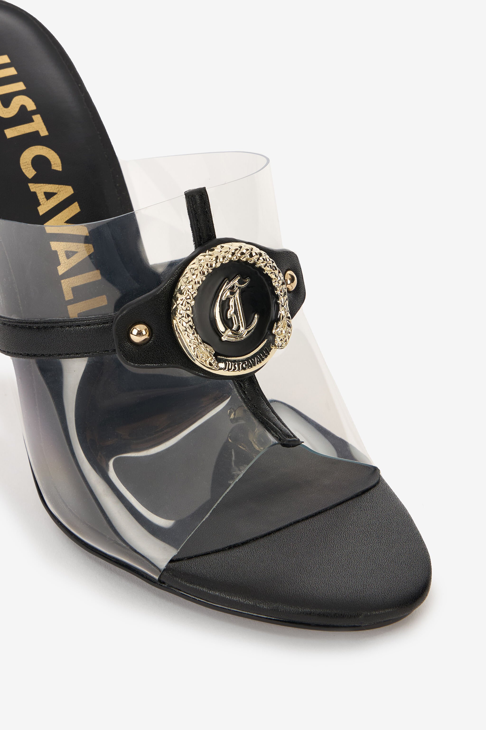 JC Sandali Con Tomaia Trasparente Nero UFS061-UF383