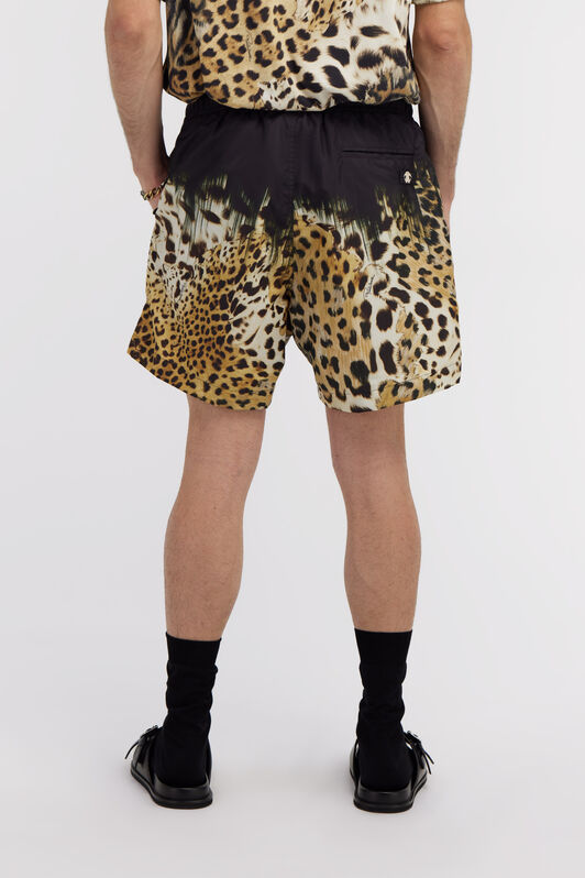 RC Shorts da bagno con stampa Jaguar Skin Marrone chiaro SYH00A-5RF76