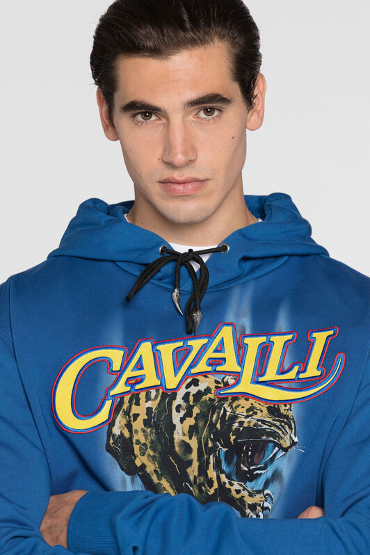 RC Logo-print hoodie Blue QRT69G-CF050