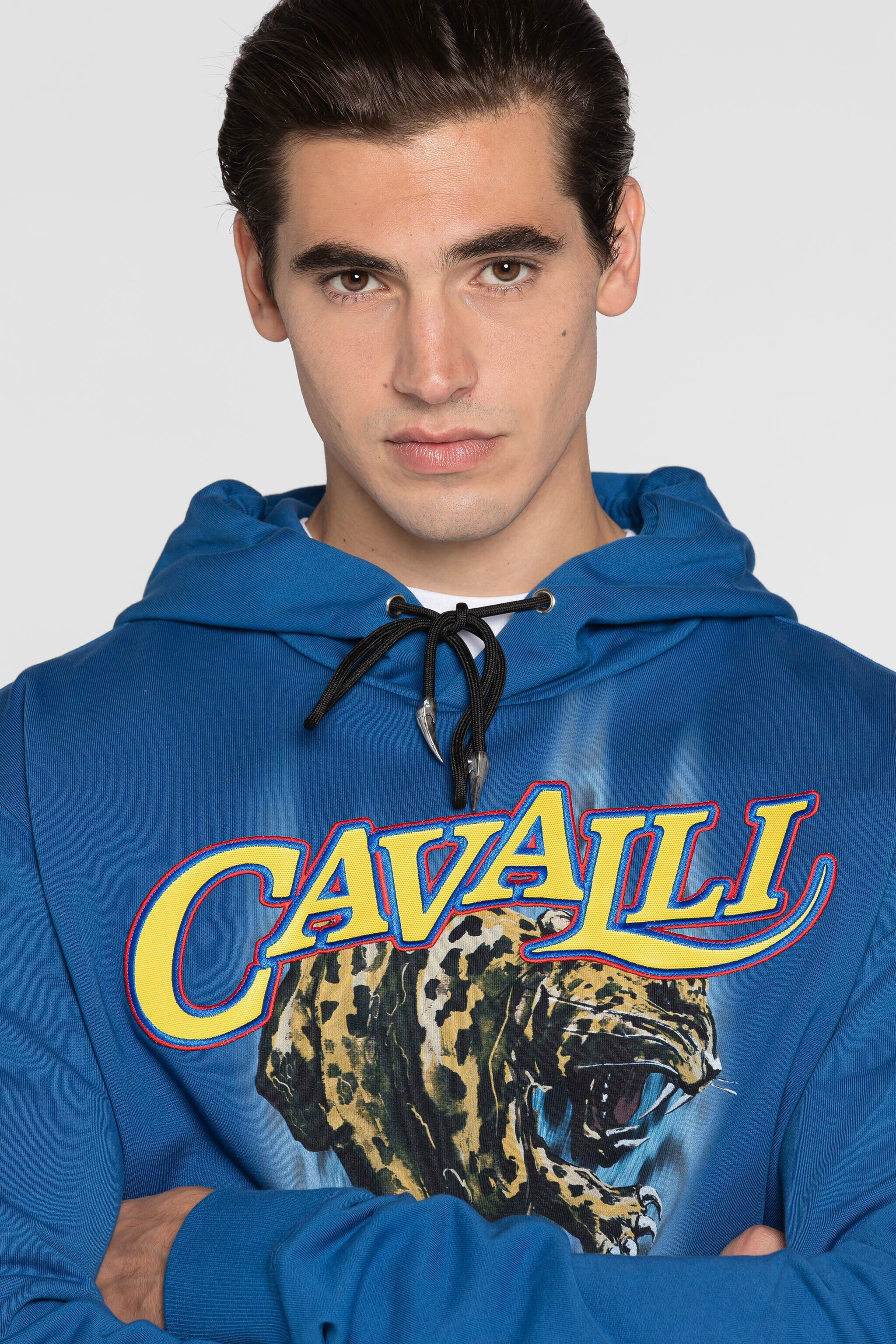 RC Logo-print hoodie Blue QRT69G-CF050