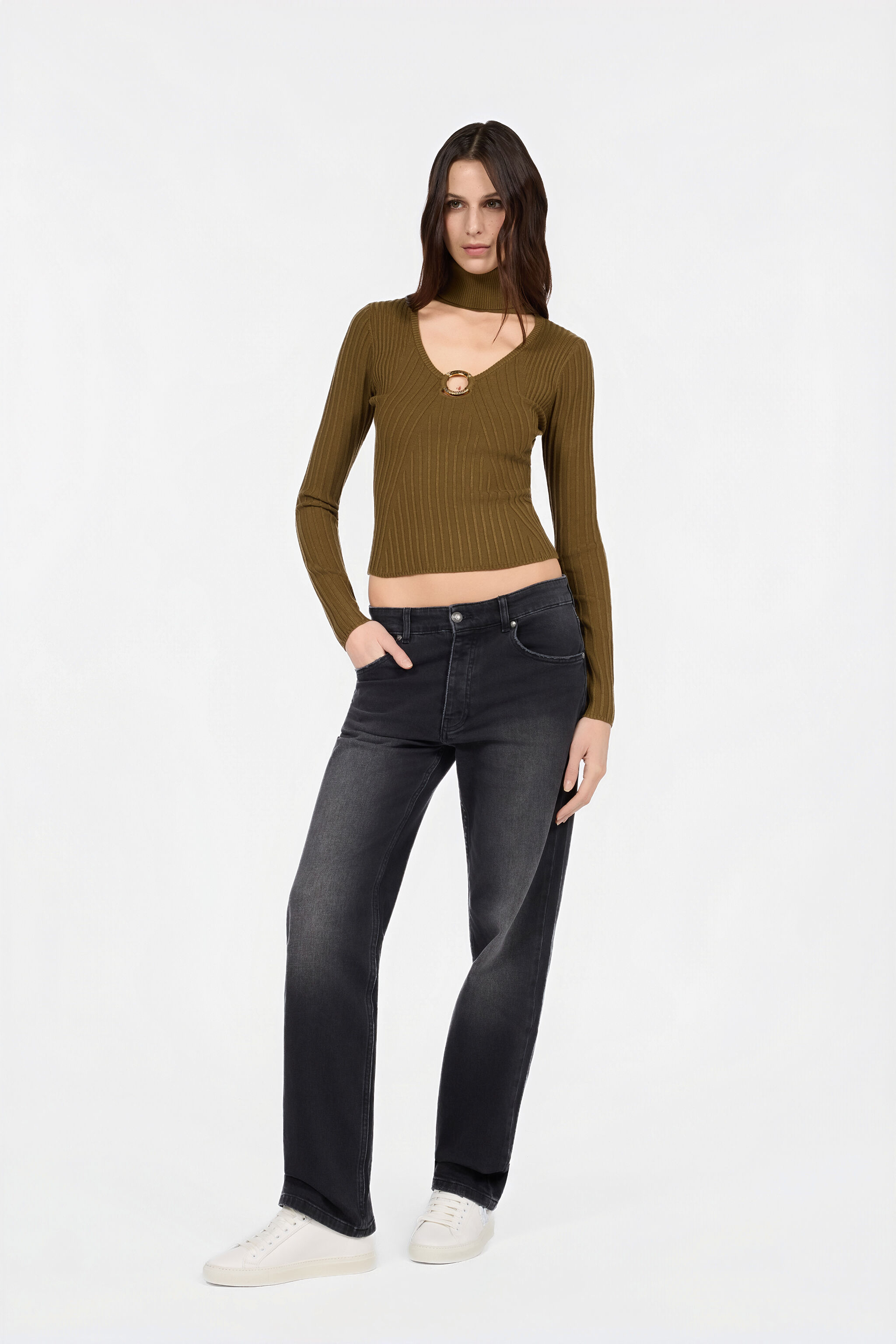 JC Brauner Pullover VERDE 185 VFM039-VF295